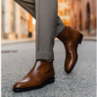 Men Handmade Brown Jodhpur Boots, Men Brown Ankle Boots, Boots for Men - Thumbnail 1