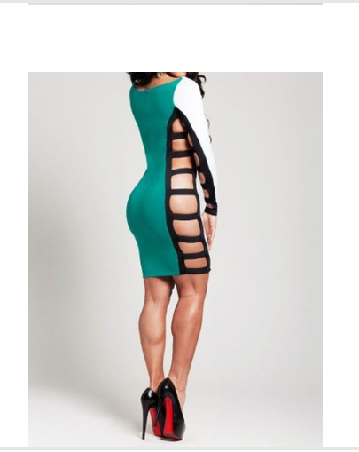 Sexy Side Cut Out Dress (one side)