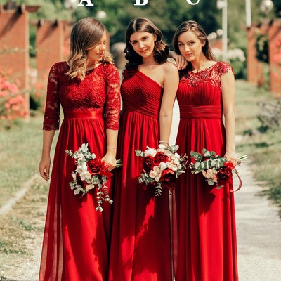 Sp1247,maxi long lace cap sleeve elegant evening gowns,chiffon lace bridesmaid dresses - Thumbnail 5