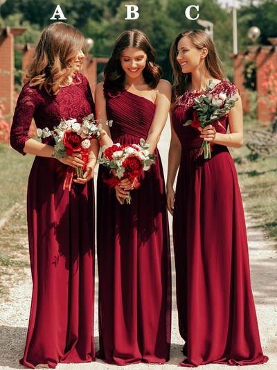 SP1247,Maxi Long Lace Cap Sleeve Elegant Evening Gowns,Chiffon Lace Bridesmaid Dresses