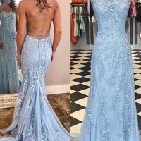 SP1250,Mermaid Lace Prom Dress, Military Ball Dress,Winter Formal Evening Dress, Homecoming Dress Long,School Party Dress - Thumbnail 3