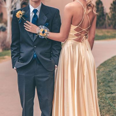 Sp1273,straps yellow long prom dress with cross back,yellow evening dresses long party gown