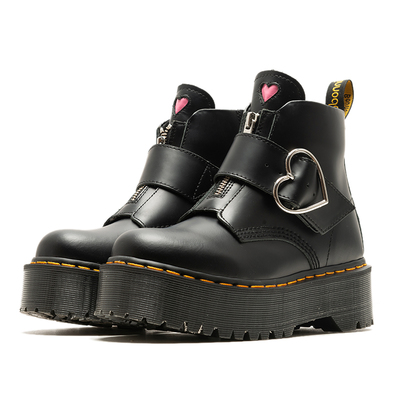 Sweet heart ankle martens boots - black