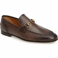 Men stylish Brown leather loafer shoes, men casual loafer shoes, moccasin shoes - Thumbnail 1