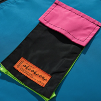 80s COLOR BLOCK PATCH WORK WINDBREAKER JACKET - Thumbnail 6