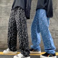 Free Shipping-PAISLEY PRINT JEANS - Thumbnail 1