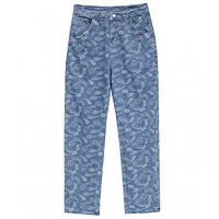 Free Shipping-PAISLEY PRINT JEANS - Thumbnail 3