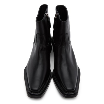 Handmade black boot leather men,s boot,dress ankle boot, oxford boot - Thumbnail 3