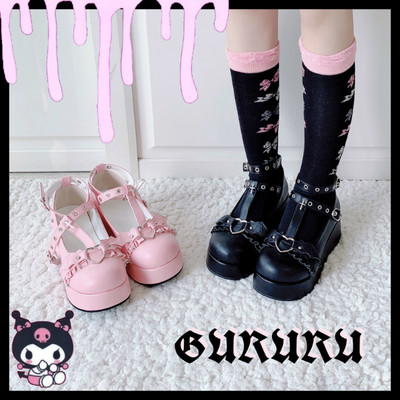 Little bat dark gothic platform doll shoes - Thumbnail 3