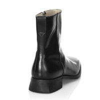 Handmade Men Black High Ankle Fashion Zipper Boots, Style Ankle Boots - Thumbnail 2