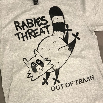 RABIES THREAT T-Shirt (heather grey)