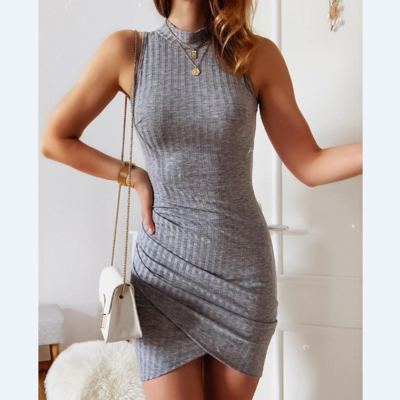 Fashion sexy sleeveless dress - Thumbnail 2