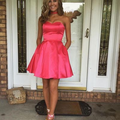 Sp1303,charming prom dresses,short homecoming dress,strapless above knee party dress