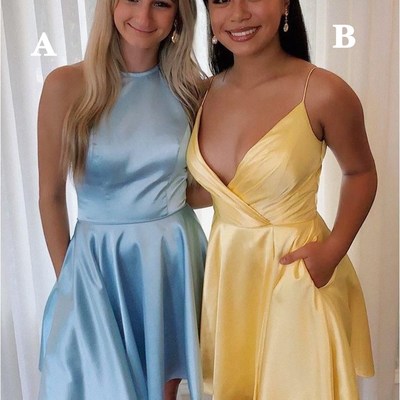 Sp1269,simple a-line homecoming dresses,short sleeveless graduation dress,mini prom dresses - Thumbnail 5