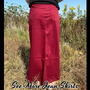 BURGUNDY LONG DENIM SKIRT Sale-1