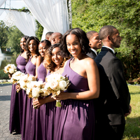 Sexy One Shoulder Purple Long Bridesmaid Dresses,Wedding Party Dresses - Thumbnail 1