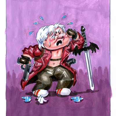 Devin may cry / dismal dante color rough - horrorible kids - series 5 2020 - Thumbnail 2