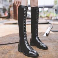 2020 Autumn All-match Boots Women's Winter Boots High Boots Flat Boots H5735 - Thumbnail 1