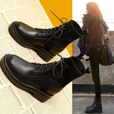 2020 new autumn shoes boots snow fall and winter plus velvet heightened boots h7652