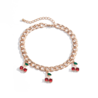 Free Shipping-CHERRY ANKLETS - Thumbnail 8