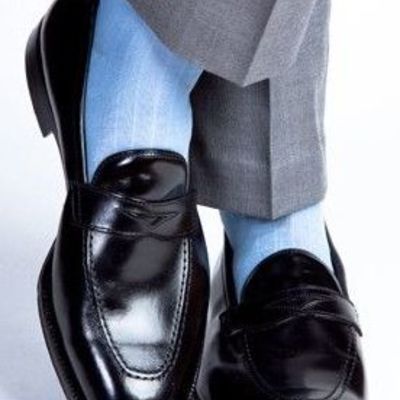 Classic handmade black penny loafer men's leather party wear shoes