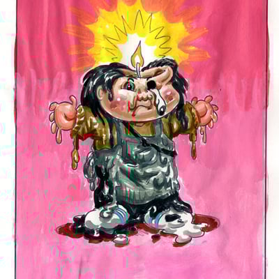 Hoss of wax / vanishing vincent color rough - horrorible kids - series 5 2020 - Thumbnail 2