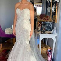 Elegant Mermaid Sweetheart White Lace Wedding Dresses,Bridal Gowns - Thumbnail 1