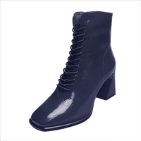 2020 new high heel Martin Boots Women's Trendy Thick Heel Short Boots J2751 - Thumbnail 4