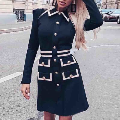 Women Slim Long Sleeve Dress