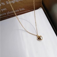 Beautiful Heart Charmed Chain Necklace - Thumbnail 3