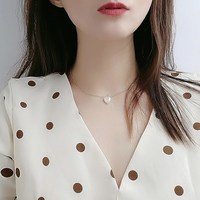Beautiful Heart Charmed Chain Necklace - Thumbnail 5