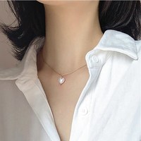Beautiful Heart Charmed Chain Necklace - Thumbnail 6