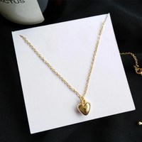 Beautiful Heart Charmed Chain Necklace - Thumbnail 1