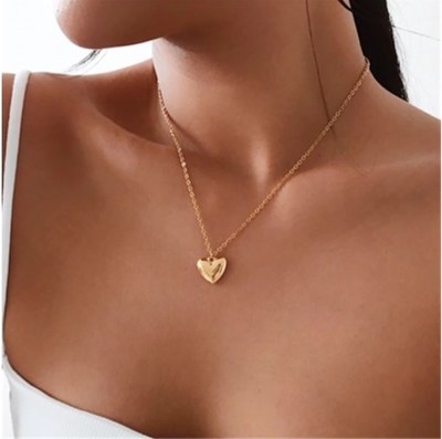 Beautiful Heart Charmed Chain Necklace
