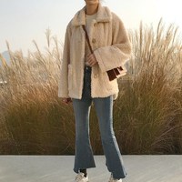 Comfy Faux Fur Teddy Coat - Thumbnail 1