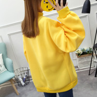 Cute Pikachu Cartoon Oversized Sweater Turtleneck Long Sleeve Shirt Pullover Hoodie Sweatshirt E-Girl Kawaii Korean Japanese Harajuku Retro Streetwear - Thumbnail 1