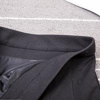 Cute Black Cross Print Goth Punk Pleated High Waisted Mini Skirt Bottom E-Girl Kawaii Korean Japanese Harajuku Retro Streetwear - Thumbnail 6