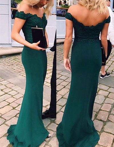 SP1319,Off Shoulder Emerald Green Prom Dress,Sexy Party Dresses, Mermaid Prom Dresses,Long Women Formal Gowns