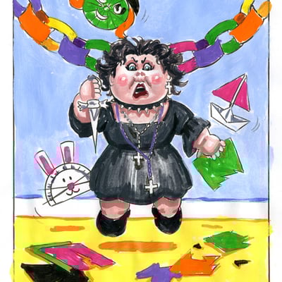 Craft tia / naughty nancy color rough - horrorible kids - series 5 2020 - Thumbnail 1