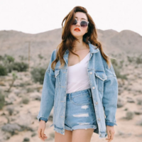 Design Fashion Denim Coat - Thumbnail 1