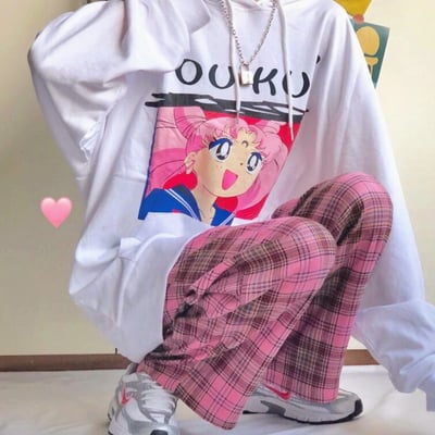 Sailor Moon Chibi Moon Print Hoodie Sweatshirt