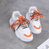 Women's Sports Style Single Shoe Front Lace-up Shoes Warm Mid-heel Casual Women's Shoes F7652 - Thumbnail 2