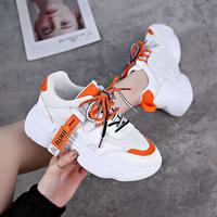 Women's Sports Style Single Shoe Front Lace-up Shoes Warm Mid-heel Casual Women's Shoes F7652 - Thumbnail 1