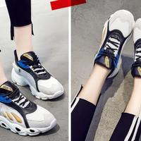 New Sports Style Single Shoes Women's Casual All-Match Breathable Running Shoes Y7522 - Thumbnail 1