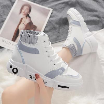 New korean style all-match high-top shoes flat casual shoes women shoes f7496