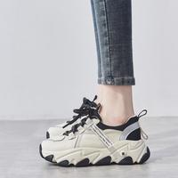 Women's Shoes Spring 2020 New All-match Thick-Soled Increased Wisdom Smoked Sports Shoes Women G75410 - Thumbnail 2