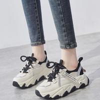 Women's Shoes Spring 2020 New All-match Thick-Soled Increased Wisdom Smoked Sports Shoes Women G75410 - Thumbnail 1