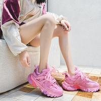 2020 Autumn New Trendy Shoes Platform Shoes Women's Sneakers H8874 - Thumbnail 4