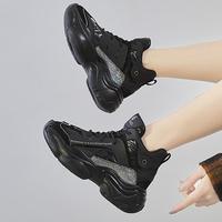 2020 Autumn High Top Sports black Shoes Women's Wild Shoes Women Ins Tide H7588 - Thumbnail 3