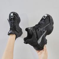2020 Autumn High Top Sports black Shoes Women's Wild Shoes Women Ins Tide H7588 - Thumbnail 5
